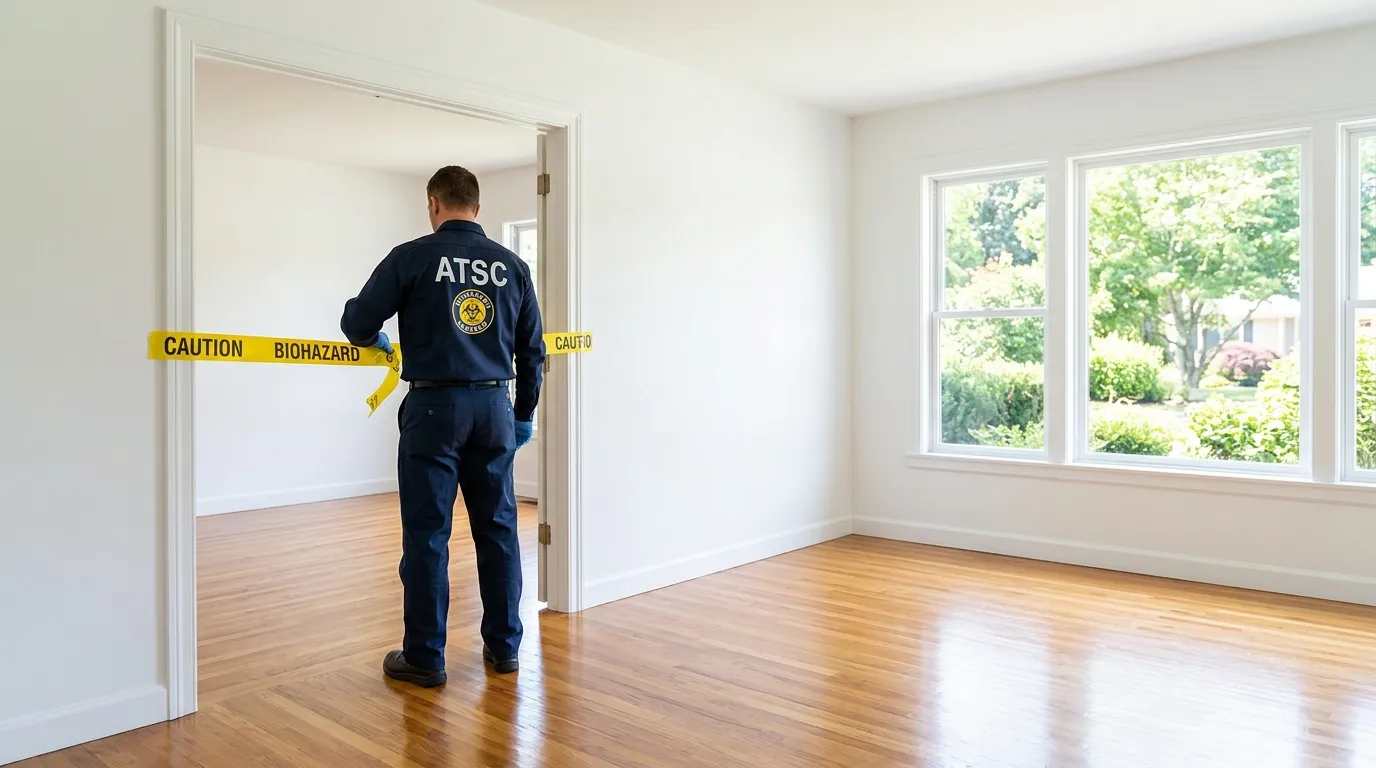 Certified biohazard cleanup crew performing Crime Scene Cleanup in Addison