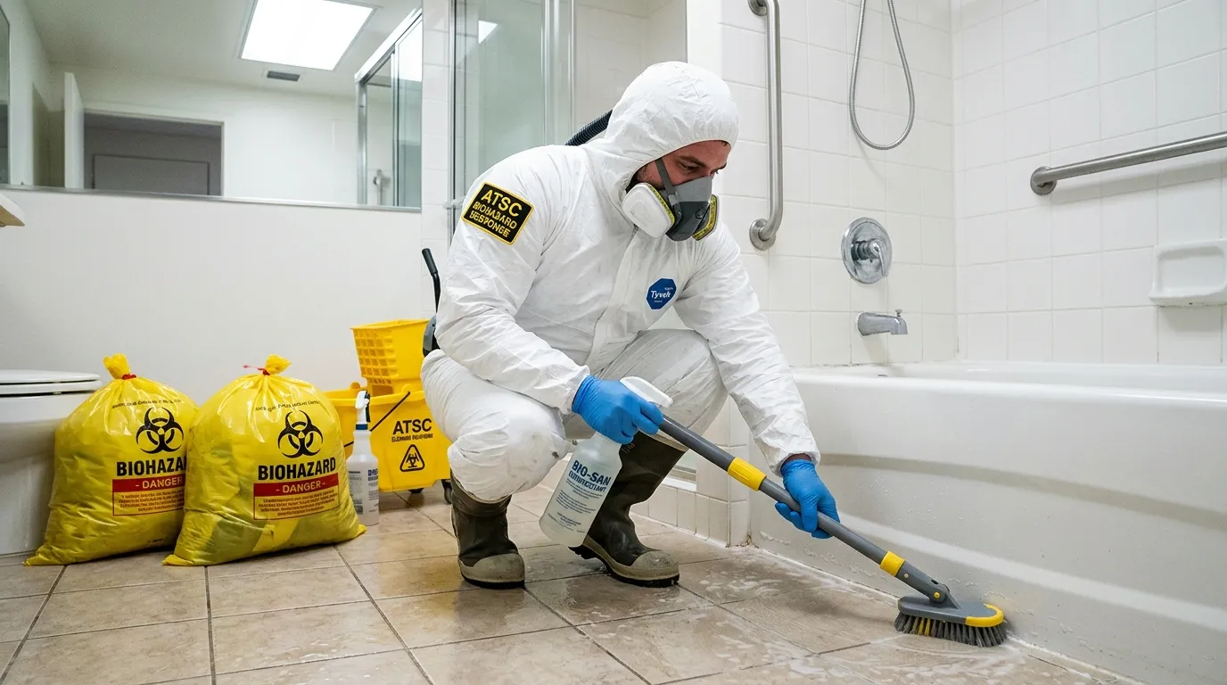 Decontamination equipment deployed for Blood Cleanup in Addison
